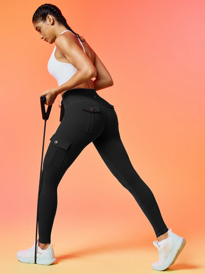 Women'S High-Waisted Pockets Gym Leggings