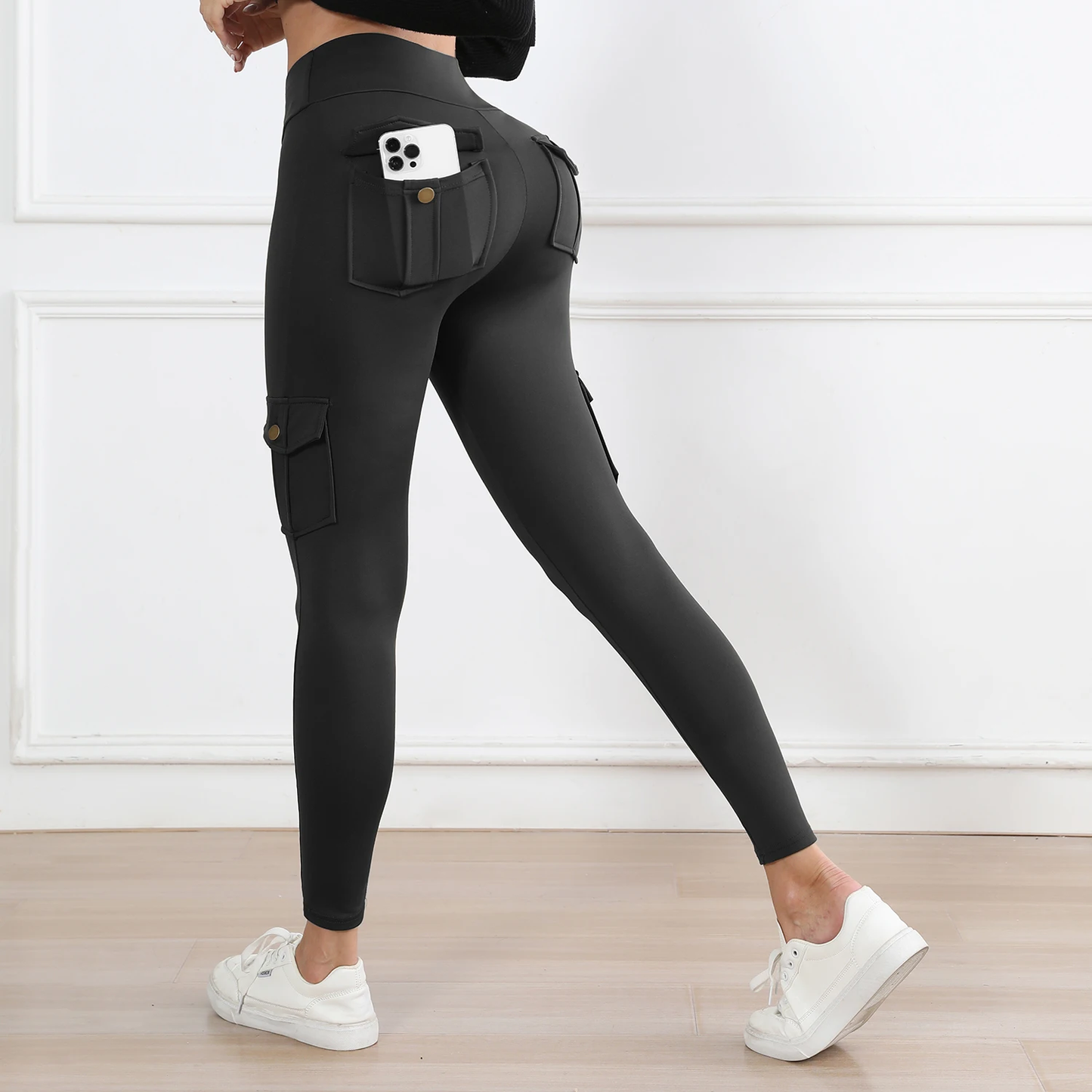 Women'S High-Waisted Pockets Gym Leggings