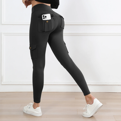 Women'S High-Waisted Pockets Gym Leggings